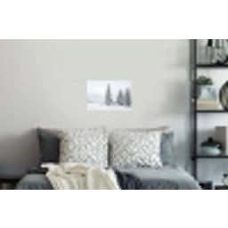 Fijnsparren - Sneeuw - Winter - Landschap - Stilte Muursticker klein -slaapkamer
