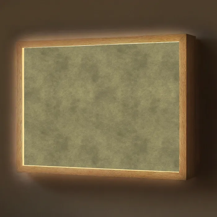 Textuur - Abstract - Groen Light Box met batterij (Wandlamp) middel 907 -z3d_website