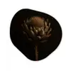 Donkerbruin - Bloem - Textuur - Artisjok Wandcirkel Organisch Forex 3mm klein -3d