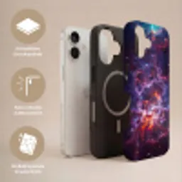 Space - Stars - Abstract - Colorful Toughcase MagSafe Apple iPhone 17 klein -USP_Lagen_DE