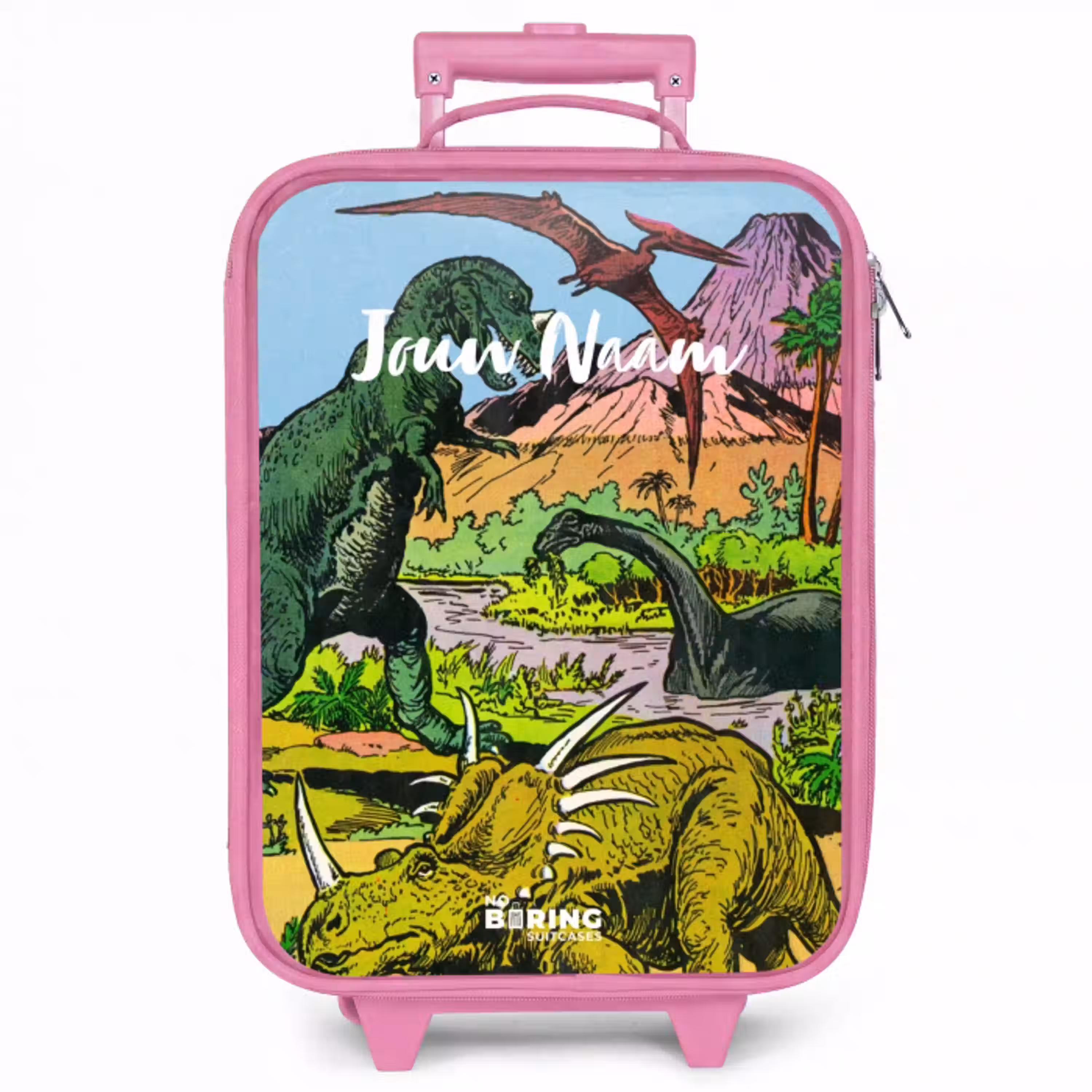 Feest in Dinosaurusland Kinderkoffer - Roze klein -zzz_website3d