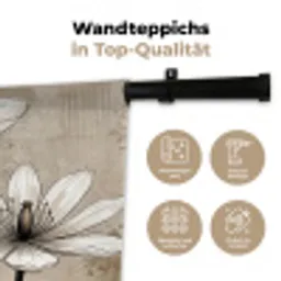 Modern - Design - Wit Wandkleed katoen klein -tsfeer2_DE