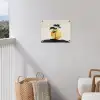 Zwarte boom - Gouden cirkel - Heuvel tuinposter los doek klein -sfeer8