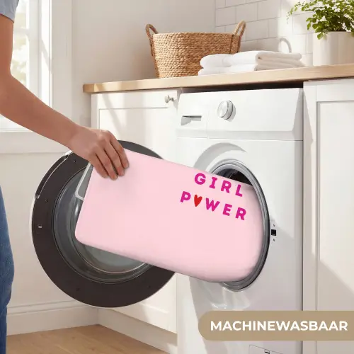 Girl power - Roze - Hartje Badmat klein -USP_WasbaarNL