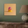 Badeend - Handdoek - Kleurrijk aluminium wit klein -sfeer2
