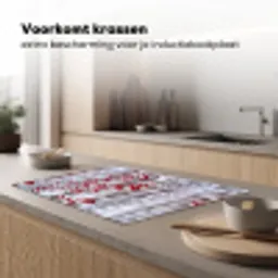 Bessen - Takken - Sneeuw - Winter - Kleurrijk Inductie beschermer vinyl 3mm klein -sfeer1