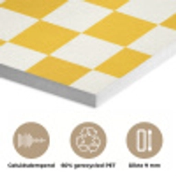 Traditioneel - Patroon - Geel PET vilt klein 837 -closeup_NL