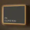Zwart - Minimalistisch - Valentijn Light Box met batterij (Wandlamp) middel -z3d_website