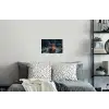 Hert - Kerst - Winter - Sneeuw - Kerstkrans Muursticker klein -slaapkamer