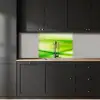 Golven - Abstract - Groen keuken achterwand 2 middel -sfeer1