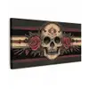 Schedel - Rozen - Gotisch Tuinposter op houten frame 2 cm dik xxl -3d