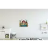 Konijn - Boerderij - Eieren textielposter latten blank klein -kinderkamer