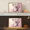 Kitten - Bloemen - Vlinders - Paars Light Box met batterij (Wandlamp kind) middel -sfeer3_kind