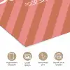 Simmer - Hartjes - Strepen - Roze poster papier klein -closeup_NL