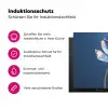 Blauw - Bloem - Glazen - Sierlijk Inductie beschermer vinyl 3mm klein -zzzzzzz-lf-ups