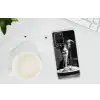 Geit - Bord - Spaghetti - Zwart Wit Telefoonhoesje Samsung Galaxy S10 Lite klein -oordopS10Lite