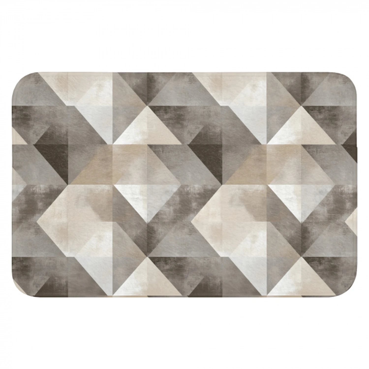 Geometrisch - Motief - Aardetinten Badmat klein 997 -3d