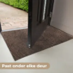 Houtnerf - Textuur - Patroon - Bruin - Rustiek Deurmat klein -USP_NL