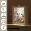 Kolibrie - Vogels - Bloemen - Natuur Light Box met kabel (Tafellamp) klein -USP_NL