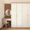 Patroon - Bloemen - Beige deurposter klein 289 -sfeer3