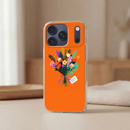Kaartje - Boeket - Bloemen Telefoonhoesje iPhone 17 Pro klein -sfeer2