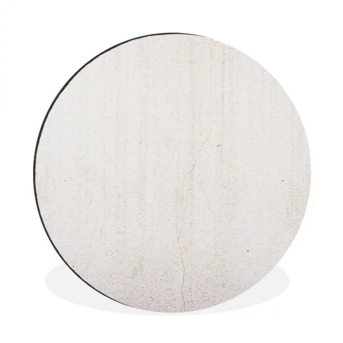 Beton - Muur - Wit Wandcirkel aluminium klein -3d