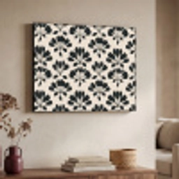 Abstract - Patroon - Zwart Textielframe zwart klein 947 -sfeer3