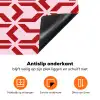 Roze - Rood - Geometrisch - Patroon Inductie beschermer vinyl 3mm klein 276 -zzzzzzz-td-onderkant