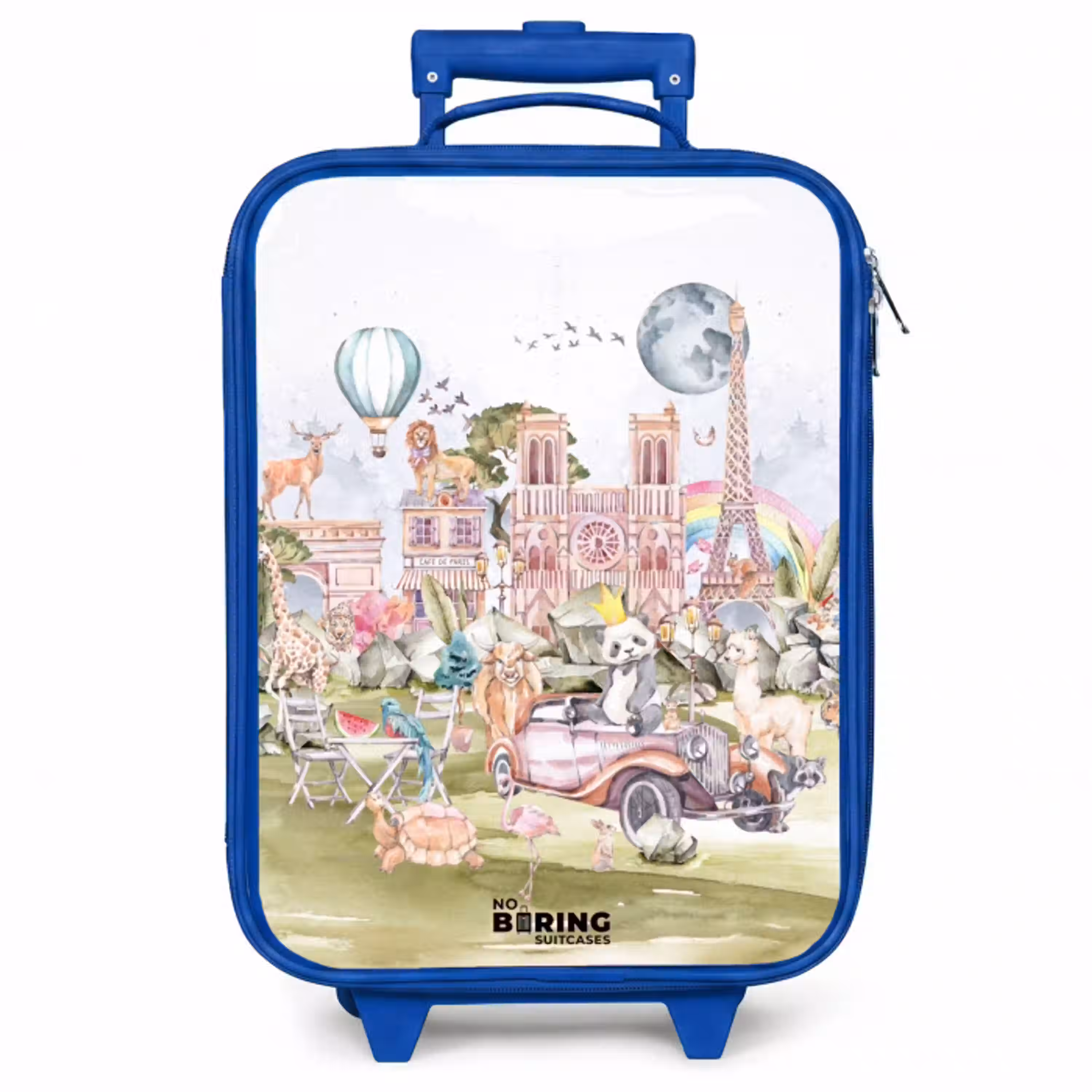 Dierlijke fantasiestad Kinderkoffer - Blauw klein -zzz_website3d