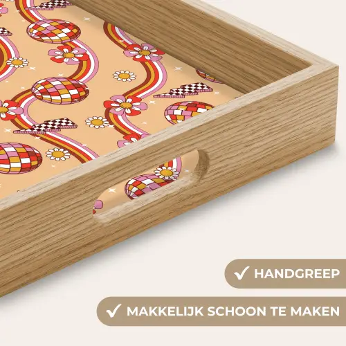 Disco - Patroon - Lijnen Dienblad Rechthoek middel 911 -USP_HandgreepNL