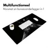 Whickyglazen - Ijs - Spetters - Zwart Muismat XXL klein -sfeer4