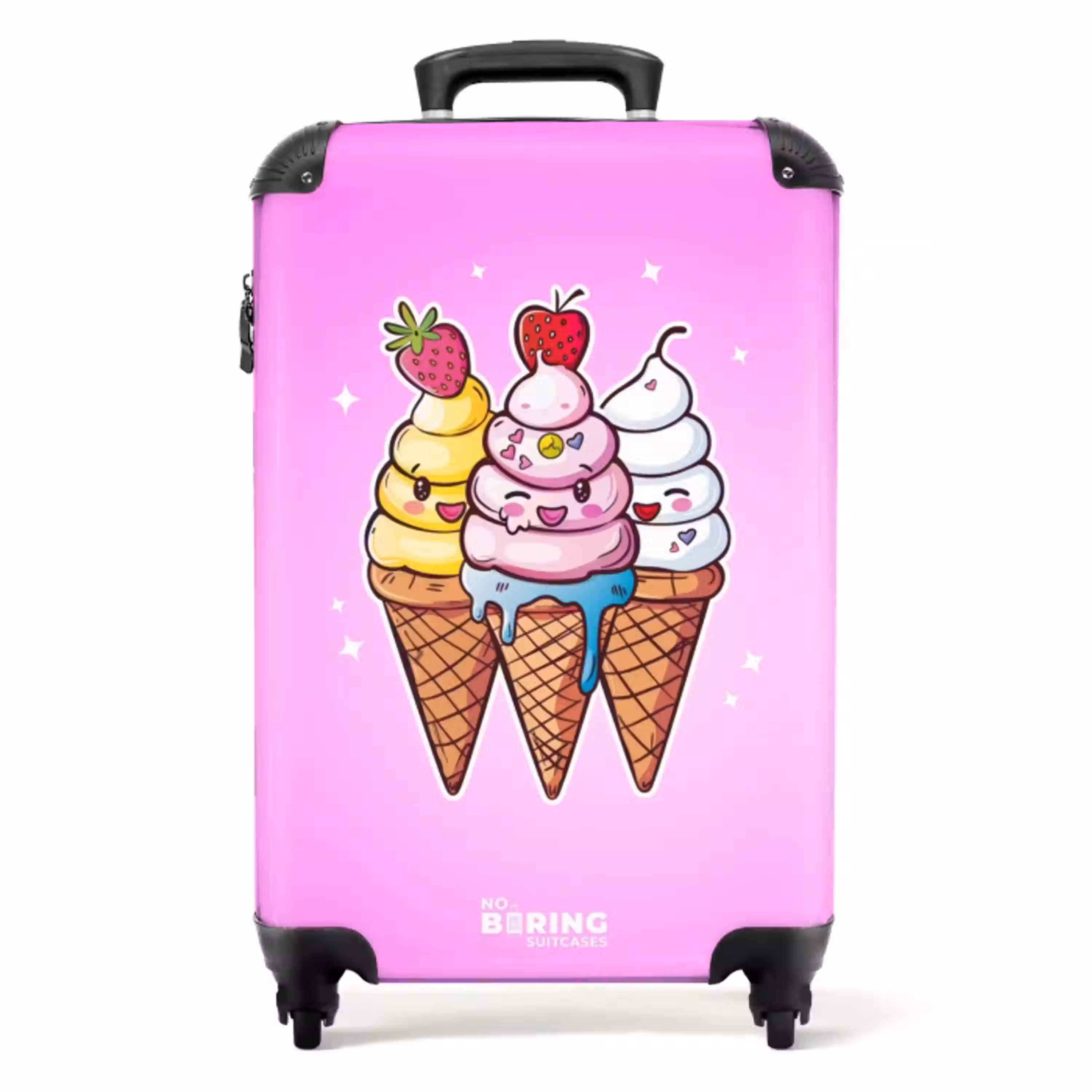 Smeltende swirls NBS - Handbagage koffer - Unisex middel -productfoto_recht