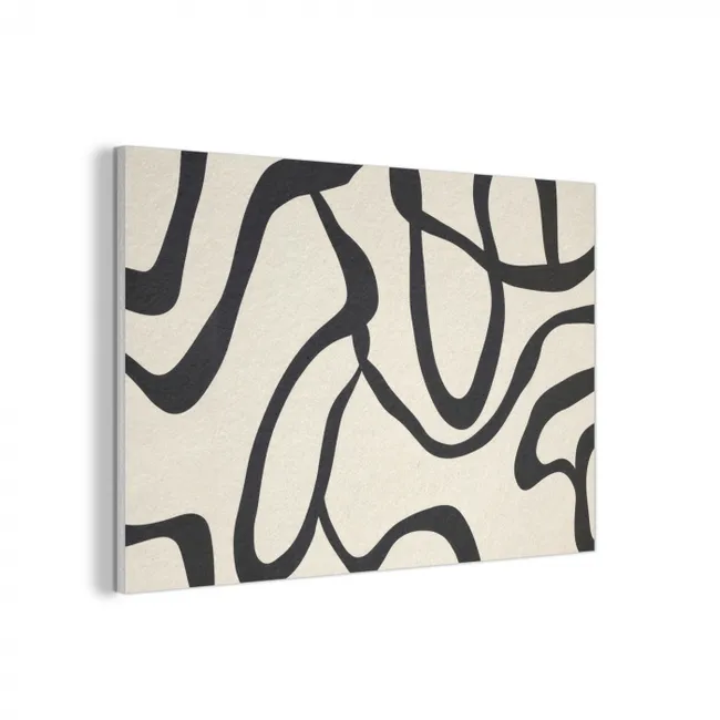 Akustikbild - Abstrakt - Linien - Modern - Beige