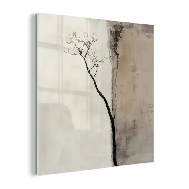 Wabi sabi - Plant - Beige plexiglas 5mm klein -z3d