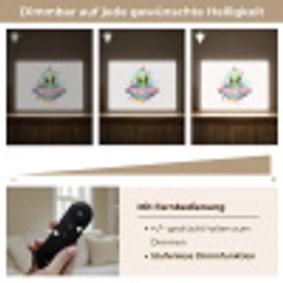 Alien - Ufo - Kleurrijk Light Box met batterij (Wandlamp kind) middel -USP_dimbaarDE