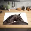 Portret - Paard - Elegant Inductie beschermer vinyl 3mm klein -sfeer5