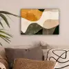 Vormen - Okergeel - Abstract canvas 2cm klein -sfeer1