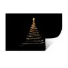 Magisch - Kerstboom - Lichtspiralen - Zwart Muursticker klein -3d