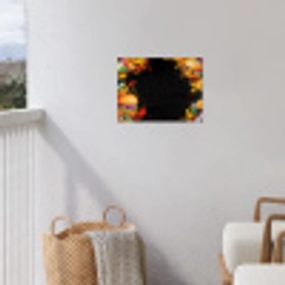 Fastfood - Graffiti - Hamburger - Eten - Modern tuinposter los doek klein -sfeer8