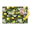 Hangende - Citroenen - Witte - Bloemetjes Placemat vinyl groot 368 -zzzproduct_Kitchenyeah-website