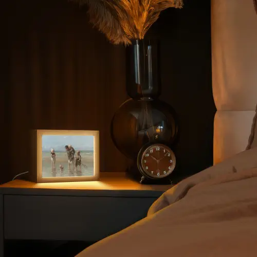 Oude meesters - Kunst - Kinderen der zee - Jozef Israëls Light Box met kabel (Tafellamp) klein -sfeer1
