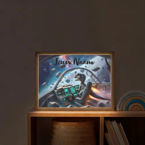 Dino - Ruimte - Jongens Light Box met batterij (Wandlamp kind) middel -sfeer1_kind