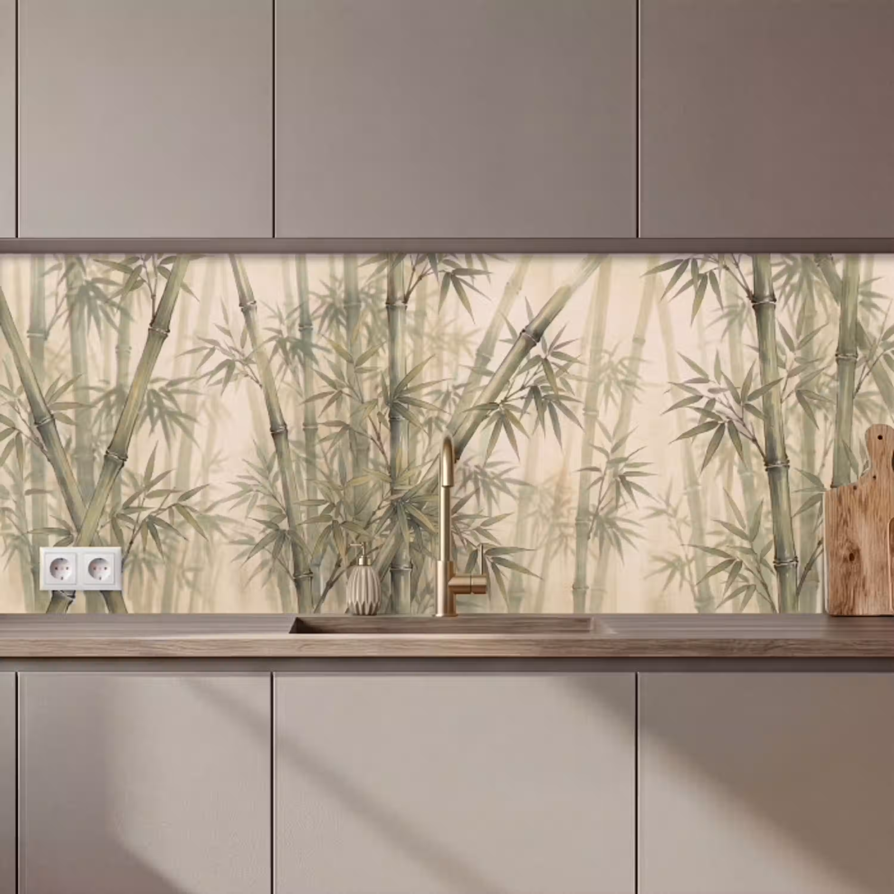Bamboe - Bladeren - Aziatisch - Groen - Natuur keuken achterwand 2 middel zz_3dshopping