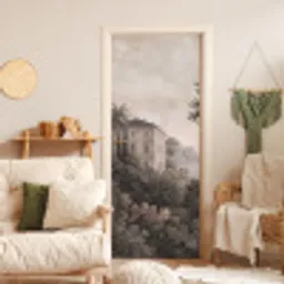 Zee - Villa - Beige deurposter klein -sfeer2