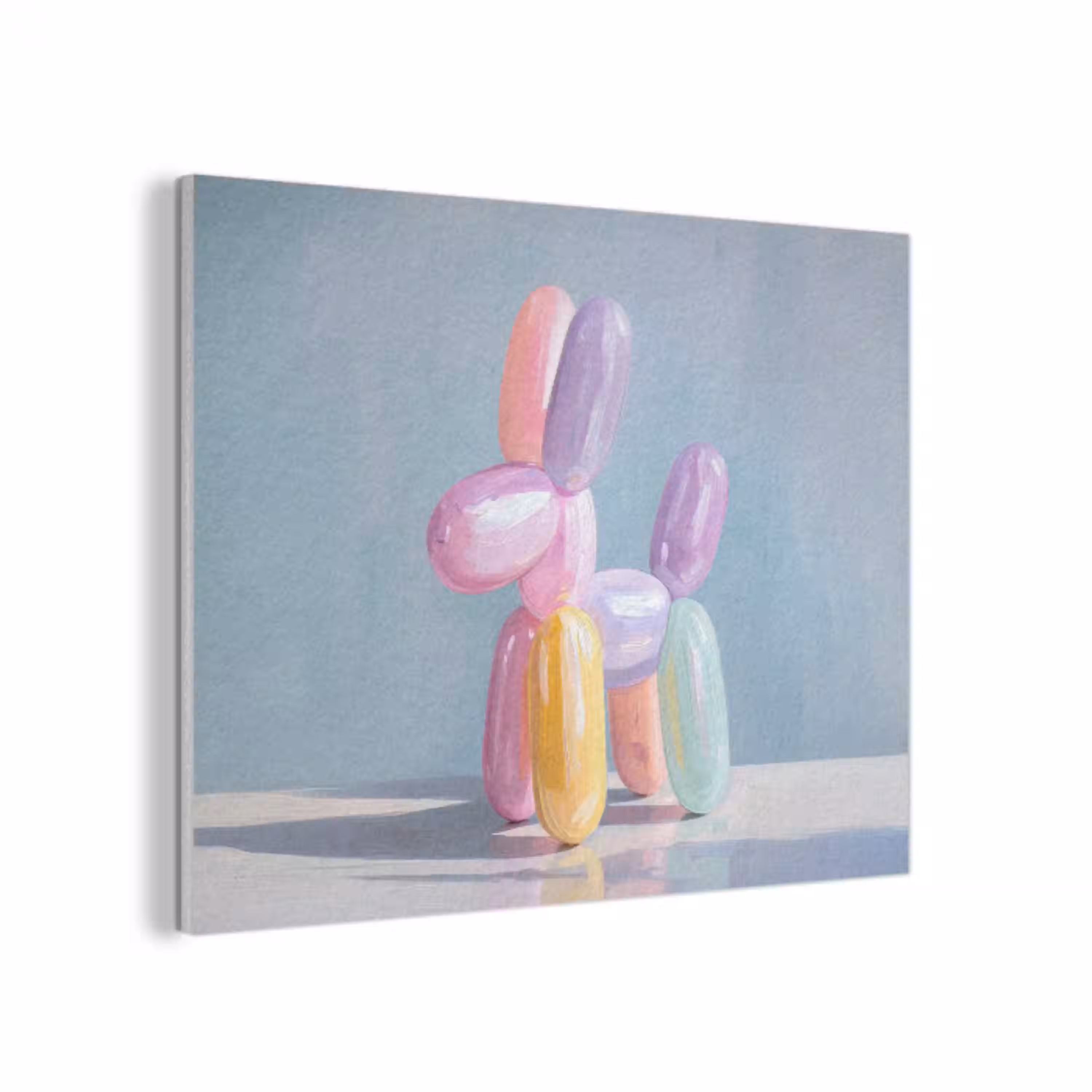Dier - Ballon - Pasteltinten - Glanzend PET vilt klein -3d