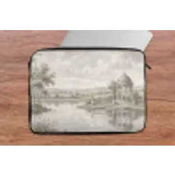 Landschap - Water - Natuur - Sepia laptophoes neopreen klein -tafel