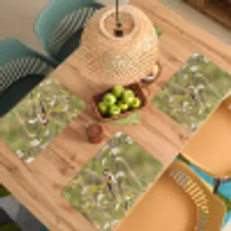 Putter - Bloesem - Lente - Natuur - Kleurrijk Placemat vinyl groot -zzsfeer5_Kitchenyeah-website