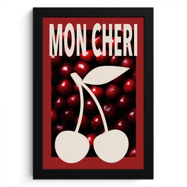 Kersen - Illustratie - Rood KitchenYeah - Keuken - Fotolijst klein -3d