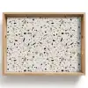 Terrazzo -  Patroon - Staal Dienblad Rechthoek middel 911 -z3d_shopping