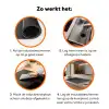 Bestek - Zwart Inductie beschermer vinyl 3mm klein -zzzzzzz-td-werking